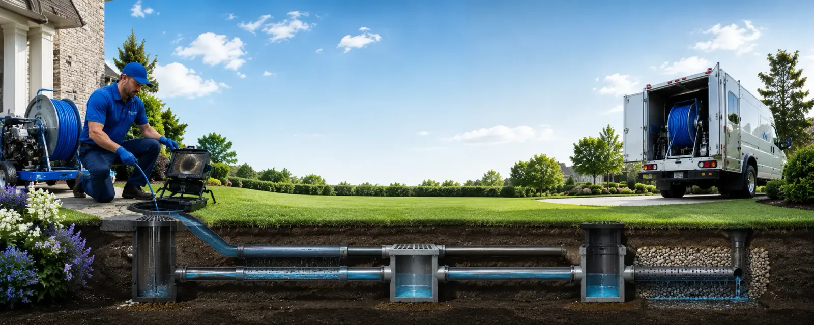 Outdoor drain cleaning information for Cornucopia, WI